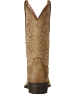 Ariat Women's Rich Brown Round Up Remuda Western Boots - Square Toe  -Western Cowboy Equipment 031B57 12 BK