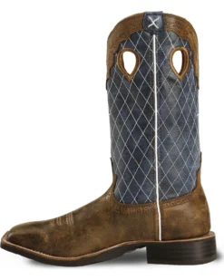 Twisted X Men's Distressed Ruff Stock Western Boots - Broad Square Toe 9 Twisted X Men's Distressed Ruff Stock Western Boots - Broad Square Toe -Western Cowboy Equipment 036B30 B1 LT