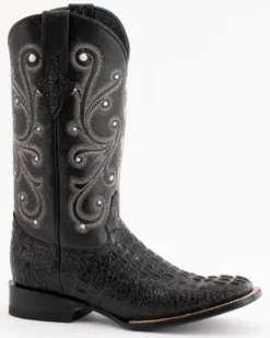 Ferrini Men's Caiman Crocodile Print Western Boots