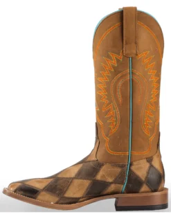 Horse Power By Anderson Bean Men's Patchwork Boots -Western Cowboy Equipment 036S39 41 LT