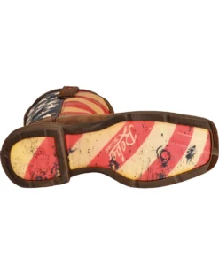 Durango Men's Patriotic Square Toe Western Boots -Western Cowboy Equipment 038782 41 BM