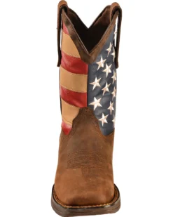 Durango Men's Patriotic Square Toe Western Boots -Western Cowboy Equipment 038782 41 FT