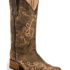 Circle G Women's Dragonfly Embroidered Western Boots - Square Toe