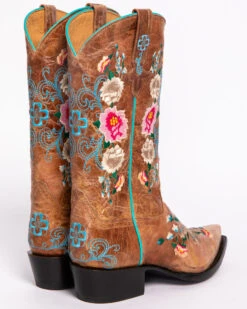 Macie Bean Women's Rose Garden Western Boots - Snip Toe -Western Cowboy Equipment 0458L9 D2 BK