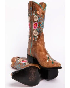 Macie Bean Women's Rose Garden Western Boots - Snip Toe -Western Cowboy Equipment 0458L9 D2 BM