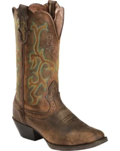 Justin Women's 12" Square Toe Stampede Western Boots