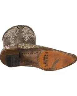Corral Women's Crater With Bone Embroidery Western Boots - Snip Toe -Western Cowboy Equipment 045S76 41 BM