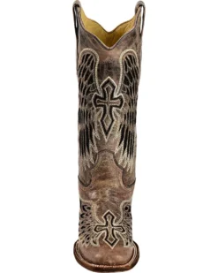 Corral Women's Sequin Wing & Cross Inlay Western Boots - Square Toe 10 Corral Women's Sequin Wing & Cross Inlay Western Boots - Square Toe -Western Cowboy Equipment 045U62 89 FT