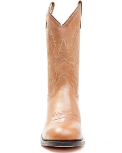 Old West Little Girls' Corona Calfskin Western Boots - Round Toe -Western Cowboy Equipment 053383 7049 P4