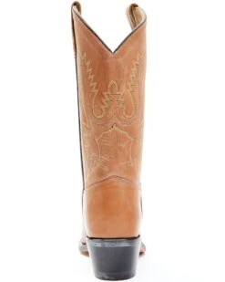 Old West Little Girls' Corona Calfskin Western Boots - Round Toe -Western Cowboy Equipment 053383 7049 P5