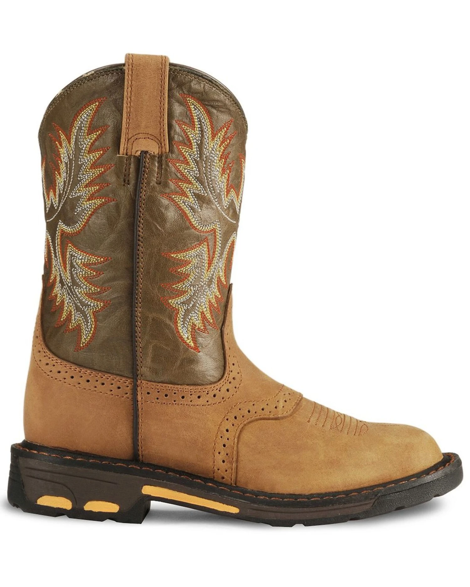 Ariat Boys' Workhog Western Boots - Square Toe 2 Ariat Boys' Workhog Western Boots - Square Toe - Image 2