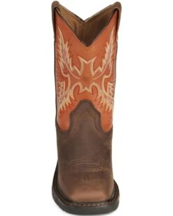 Ariat Boys' Earth Workhog Western Boots - Broad Square Toe -Western Cowboy Equipment 053711 B8 FT