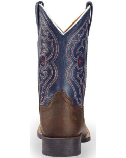 Ariat Boys' Royal Blue Quickdraw Western Boots - Square Toe -Western Cowboy Equipment 053A07 41 BK