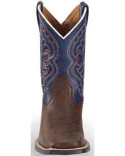 Ariat Boys' Royal Blue Quickdraw Western Boots - Square Toe -Western Cowboy Equipment 053A07 41 FT