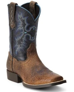 Ariat Boys' Tombstone Western Boots - Broad Square Toe