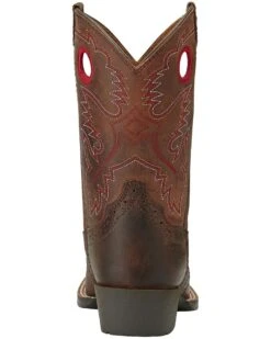 Ariat Boys' Rough Stock Western Boots - Square Toe -Western Cowboy Equipment 053F36 41 BK