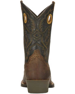 Ariat Boys' Roughstock Western Boots - Square Toe -Western Cowboy Equipment 053L87 41 BK