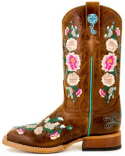 Macie Bean Little Girls' Honey Bunch Western Boots - Square Toe -Western Cowboy Equipment 053P11 7049 P2