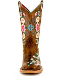 Macie Bean Little Girls' Honey Bunch Western Boots - Square Toe -Western Cowboy Equipment 053P11 7049 P3