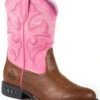 Roper Little Girls' Light-Up Western Boots - Round Toe  