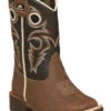 Double Barrel Boys' Trace Western Boots - Square Toe 