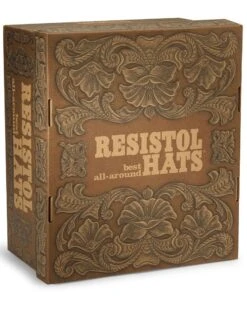 Resistol Hats Men's Black Gold Beaver Fur Felt Hat -Western Cowboy Equipment 096437 89 D2