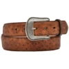 3D Belt Co Men's Ostrich Print Belt
