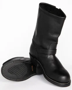 Brothers & Sons Men's Engineer Motorcycle Boots - Round Toe -Western Cowboy Equipment 2000078014 001 BM