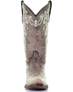 Corral Girls' Scroll Embroidery Western Boots -Western Cowboy Equipment 2000108611 200 FT