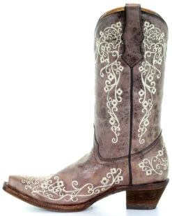 Corral Girls' Scroll Embroidery Western Boots -Western Cowboy Equipment 2000108611 200 LT