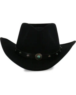 Cody James Men's Santa Ana Black Wool Felt Hat -Western Cowboy Equipment 2000110912 001 D4
