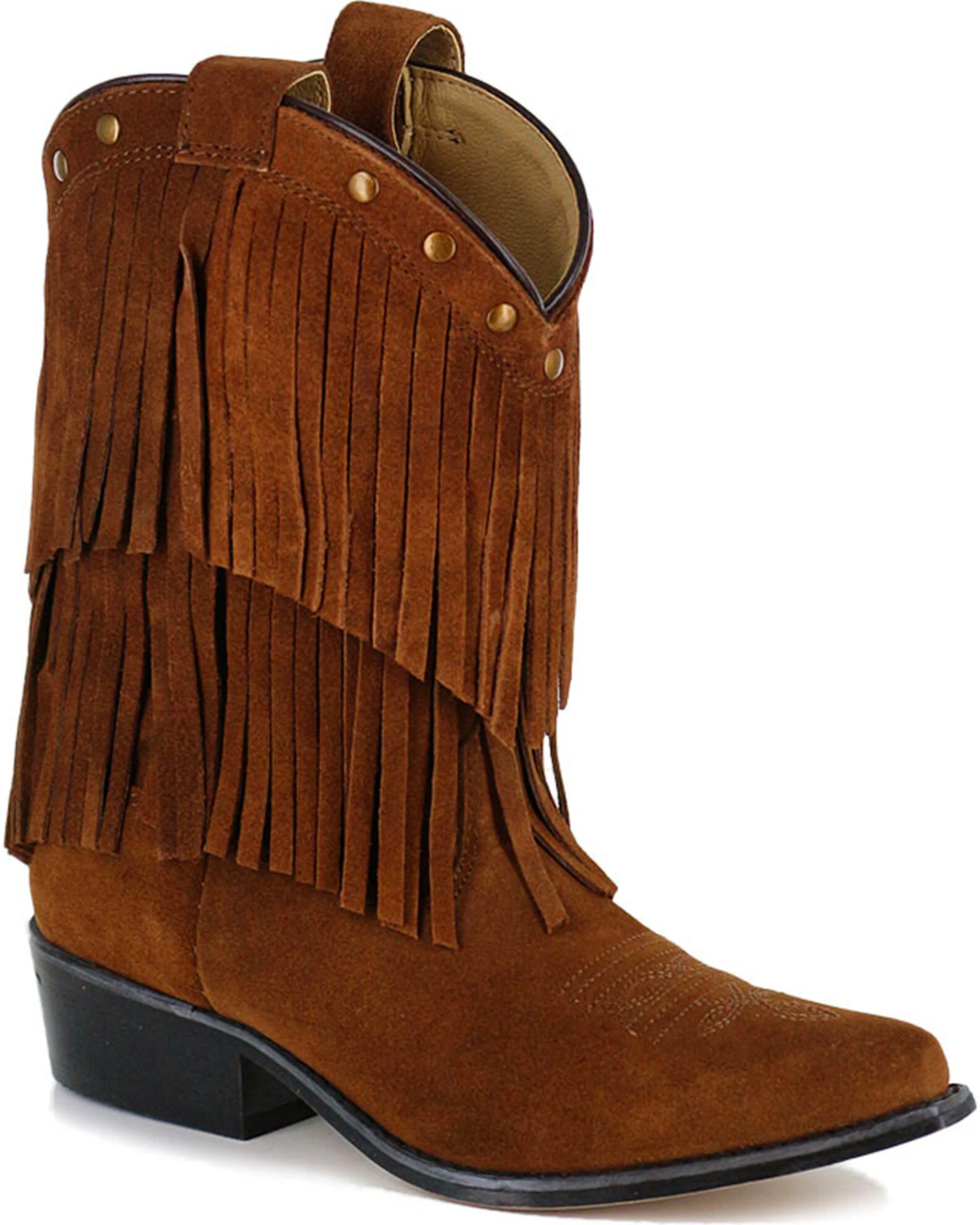 Shyanne® Girls' Fringe Snip Toe Western Boots 1 Shyanne® Girls' Fringe Snip Toe Western Boots