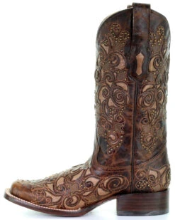 Corral Women's Embroidered Stud Inlay Western Boots 7 Corral Women's Embroidered Stud Inlay Western Boots -Western Cowboy Equipment 2000213351 200 LT