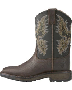 Ariat Youth Boys' Workhog Bruin Western Boots 14 Ariat Youth Boys' Workhog Bruin Western Boots -Western Cowboy Equipment 2000216414 200 LT