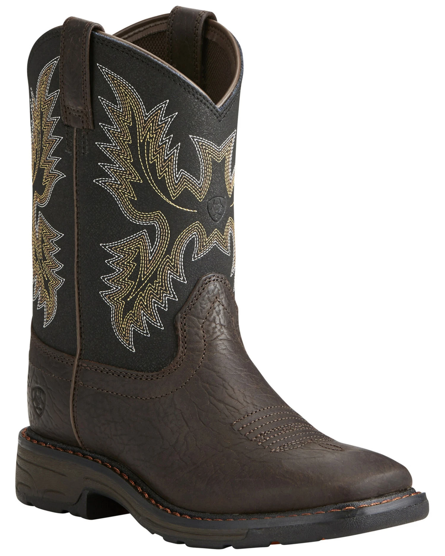 Ariat Youth Boys' Workhog Bruin Western Boots 1 Ariat Youth Boys' Workhog Bruin Western Boots