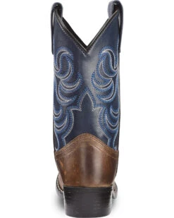 Cody James Boys' Two-Tone Embroidered Western Boots - Round Toe -Western Cowboy Equipment 2000221649 200 BK