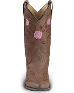 Shyanne Girls' Floral Embroidered Western Boots - Pointed Toe 10 Shyanne Girls' Floral Embroidered Western Boots - Pointed Toe -Western Cowboy Equipment 2000221650 200 FT