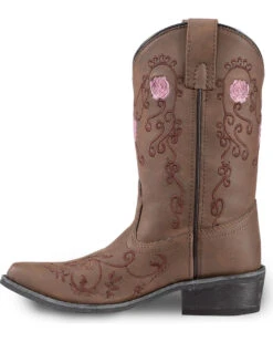 Shyanne Girls' Floral Embroidered Western Boots - Pointed Toe 9 Shyanne Girls' Floral Embroidered Western Boots - Pointed Toe -Western Cowboy Equipment 2000221650 200 LT