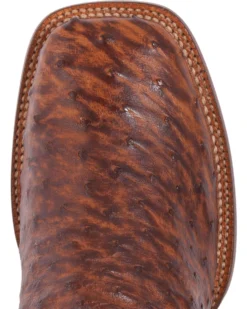 El Dorado Men's Handmade Full Quill Ostrich Stockman Boots - Broad Square Toe -Western Cowboy Equipment 2000221953 221 TP