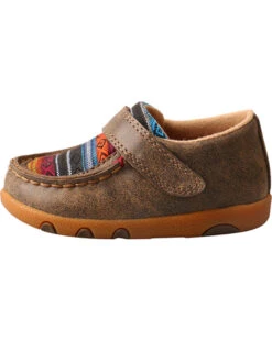 Twisted X Toddler Boys' Serape Canvas Driving Shoes - Moc Toe -Western Cowboy Equipment 2000226956 200 LT