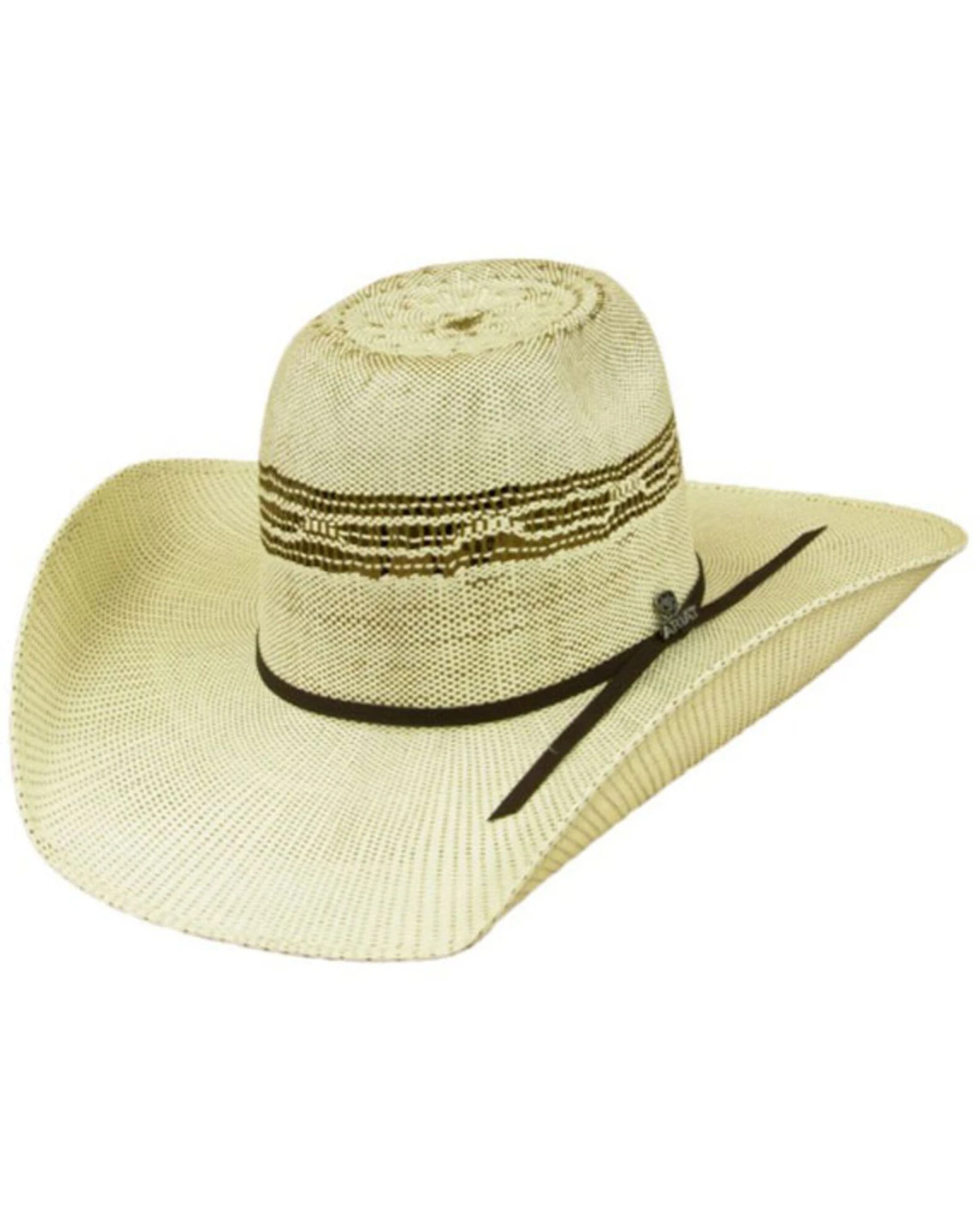 Ariat Men's Multi Tonal Straw Flat Western Hat 1 Ariat Men's Multi Tonal Straw Flat Western Hat