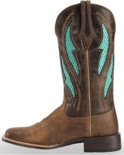 Ariat Women's VentTEK Ultra Quickdraw Western Performance Boots - Broad Square Toe -Western Cowboy Equipment 2000233920 240 LT