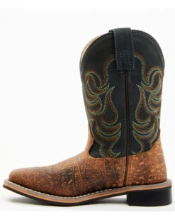 Smoky Mountain Boys' Jesse Bison Leather Print Boot - Square Toe 10 Smoky Mountain Boys' Jesse Bison Leather Print Boot - Square Toe -Western Cowboy Equipment 2000236238 200 P3