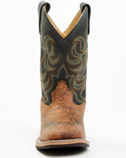 Smoky Mountain Boys' Jesse Bison Leather Print Boot - Square Toe 11 Smoky Mountain Boys' Jesse Bison Leather Print Boot - Square Toe -Western Cowboy Equipment 2000236238 200 P4