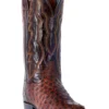 Dan Post Men's Pershing Brass Full Quill Ostrich Western Boots - Medium Toe