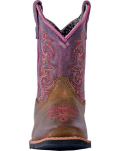 Dan Post Toddler Girls' Tryke Leather Boots - Square Toe  -Western Cowboy Equipment 2000244303 295 FT