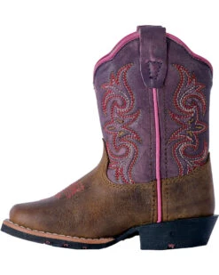 Dan Post Toddler Girls' Tryke Leather Boots - Square Toe  -Western Cowboy Equipment 2000244303 295 LT