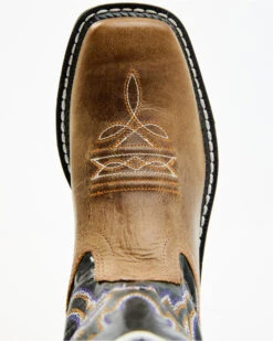 Old West Boys' Leather Work Rubber Western Boots - Square Toe 12 Old West Boys' Leather Work Rubber Western Boots - Square Toe -Western Cowboy Equipment 2000251554 280 P6