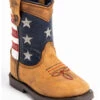 Cody James Toddler Boys' USA Flag Western Boots - Broad Square Toe