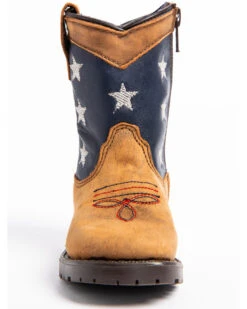 Cody James Toddler Boys' USA Flag Western Boots - Broad Square Toe -Western Cowboy Equipment 2000253466 200 P4